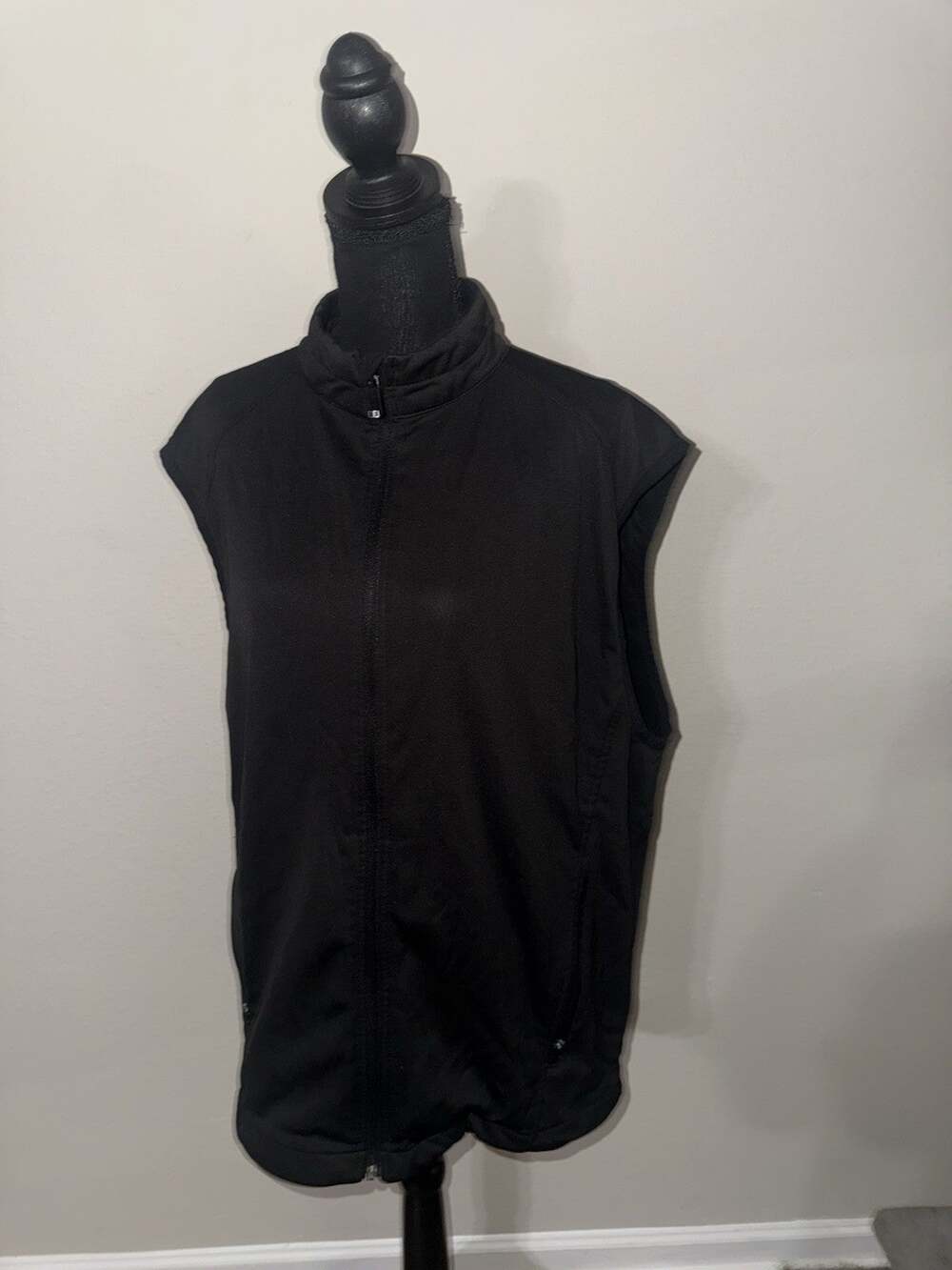 Footjoy DryJoys Full Zip Vest Large Black Golf Waterproof Rain Performance